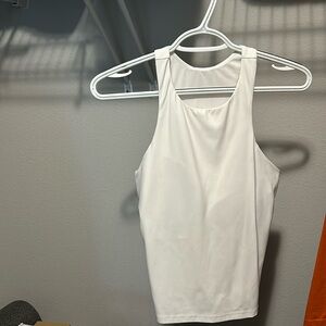 White Racerback Tank